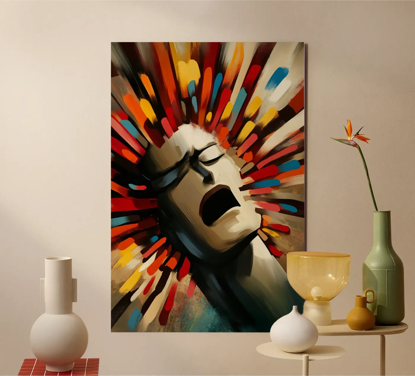 Exploding Mind aluminium-dibond van melipo-art