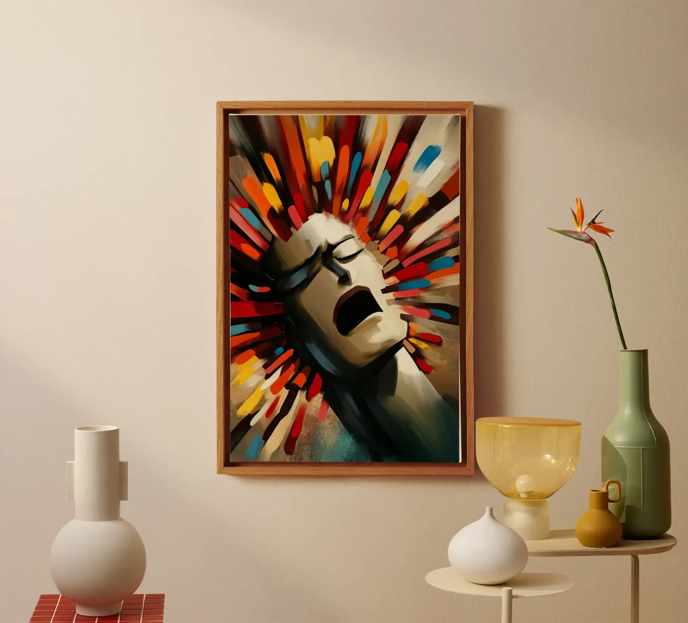 Exploding Mind canvas van melipo-art