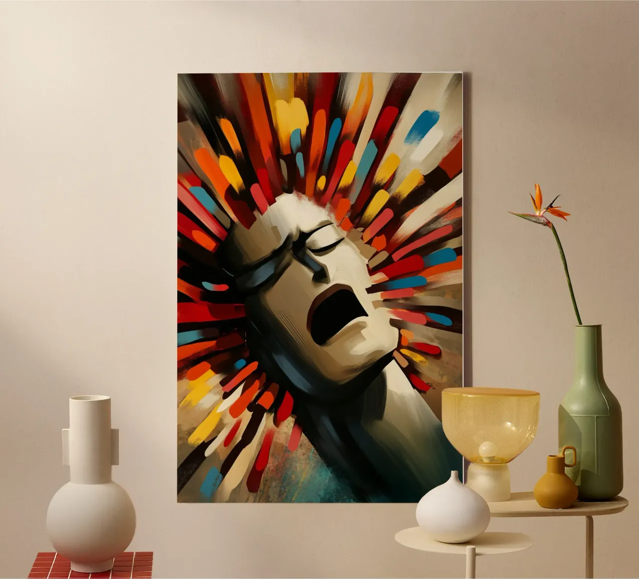 Exploding Mind canvas by melipo-art