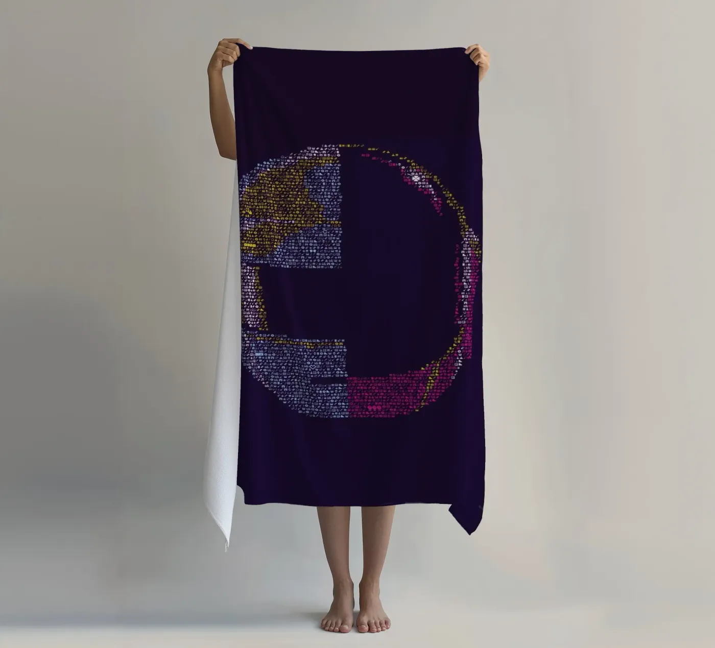 Daft P beach towel by Viktor Hertz