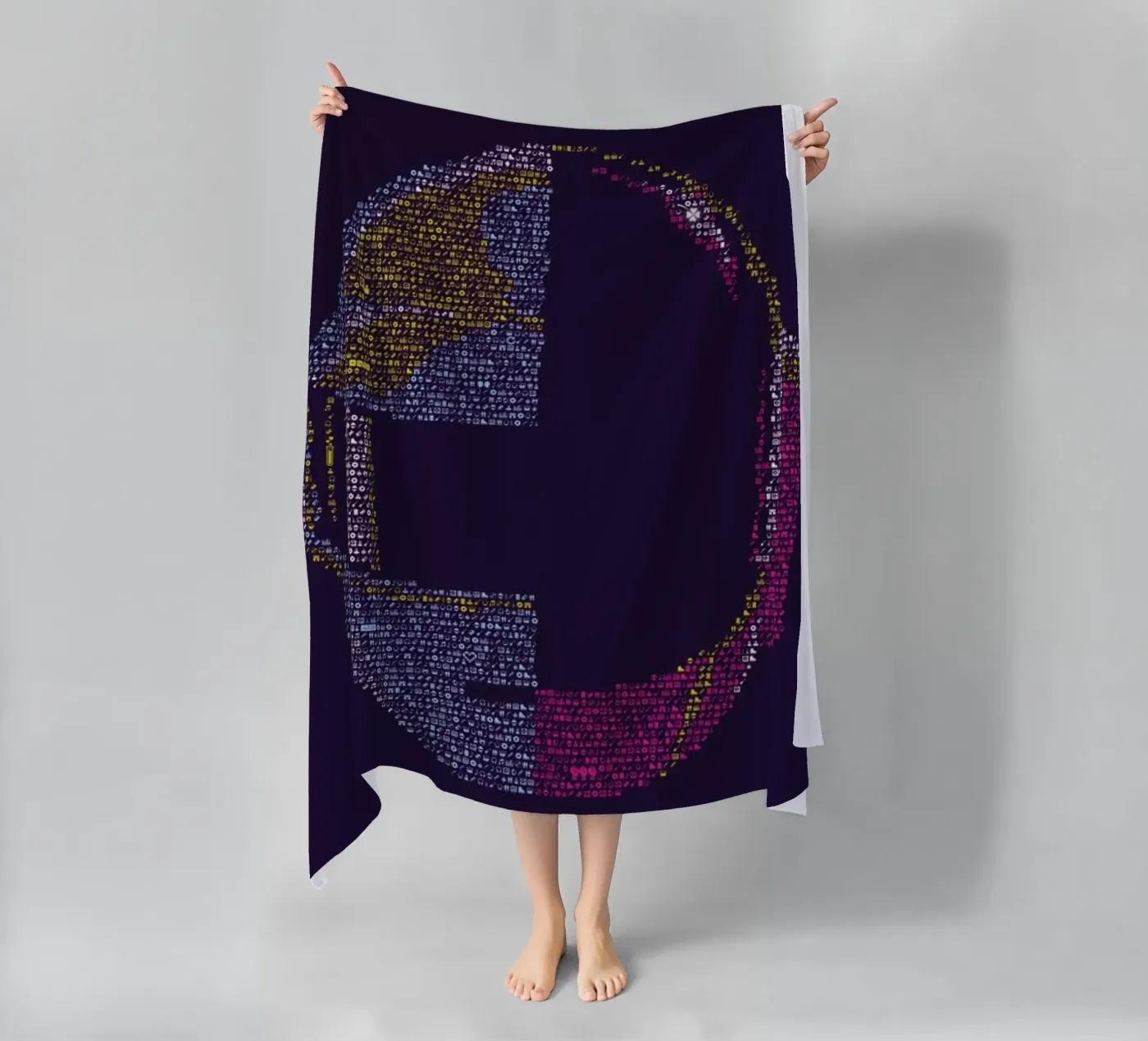 Daft P beach towel by Viktor Hertz