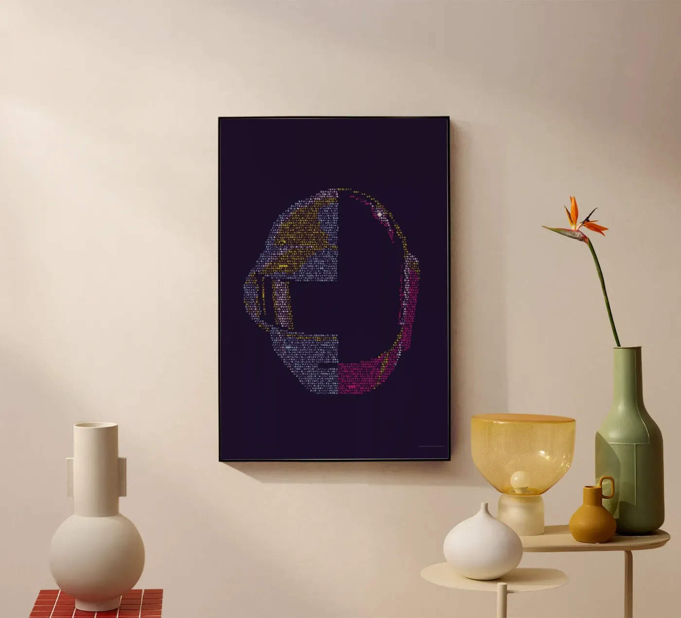 Daft P acryl van Viktor Hertz