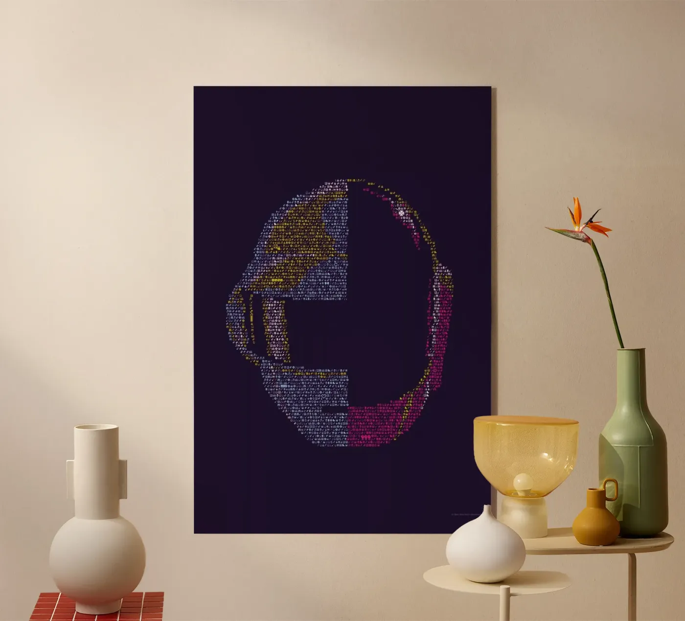 Daft P acryl van Viktor Hertz