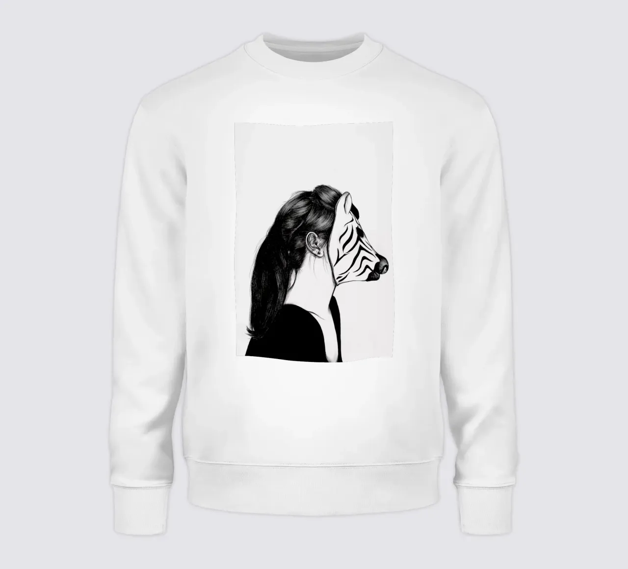 Peculiar Zebra sweatshirt by The White Deer