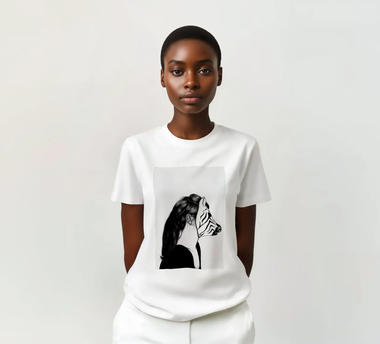 Peculiar Zebra t-shirt da The White Deer