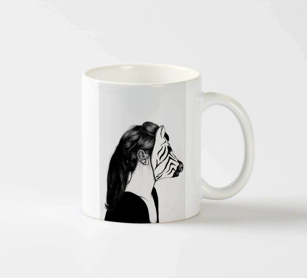 Peculiar Zebra tazza in ceramica da The White Deer