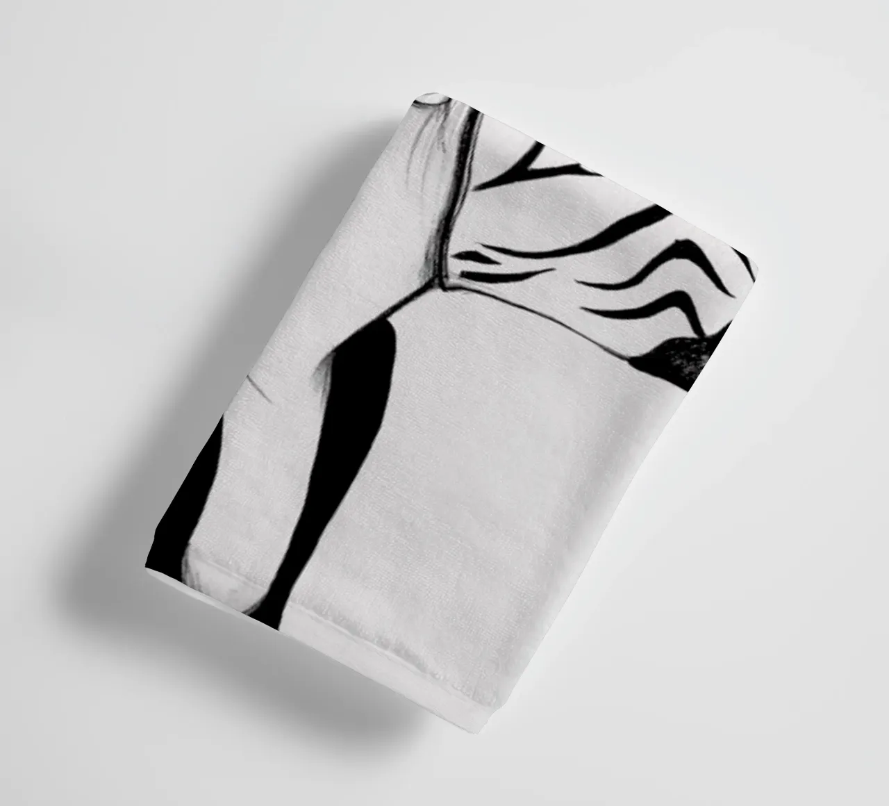 Peculiar Zebra asciugamano da bagno da The White Deer