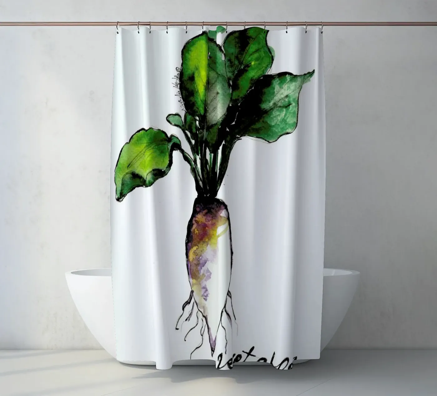 Vegetables Duschvorhang von Nathys_illustration