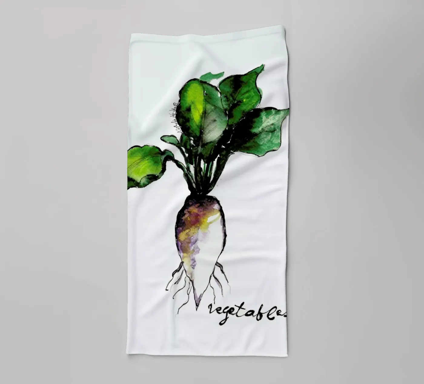 Vegetables badhanddoek van Nathys_illustration