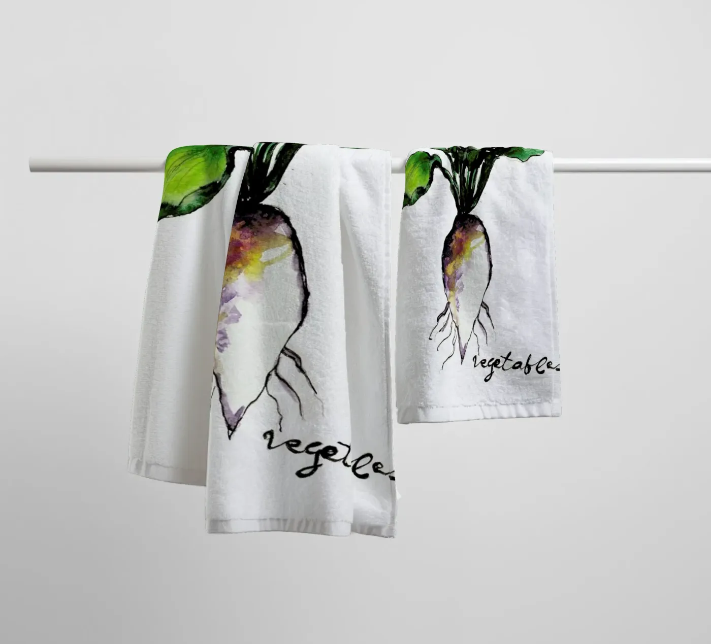 Vegetables badhanddoek van Nathys_illustration