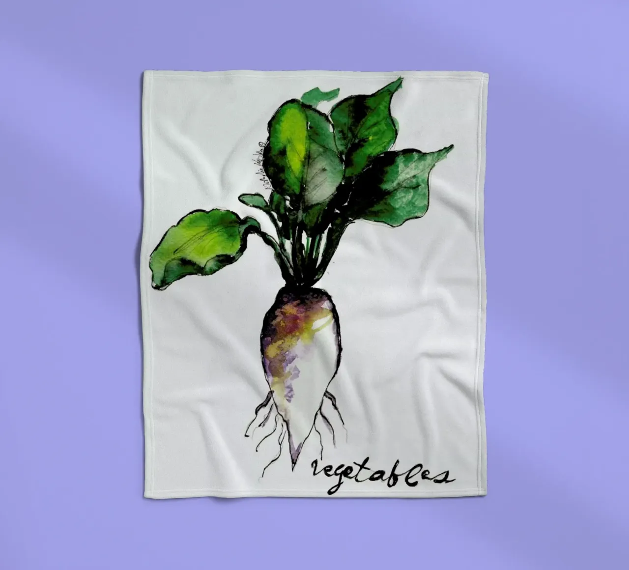 Vegetables Fleecedecke von Nathys_illustration