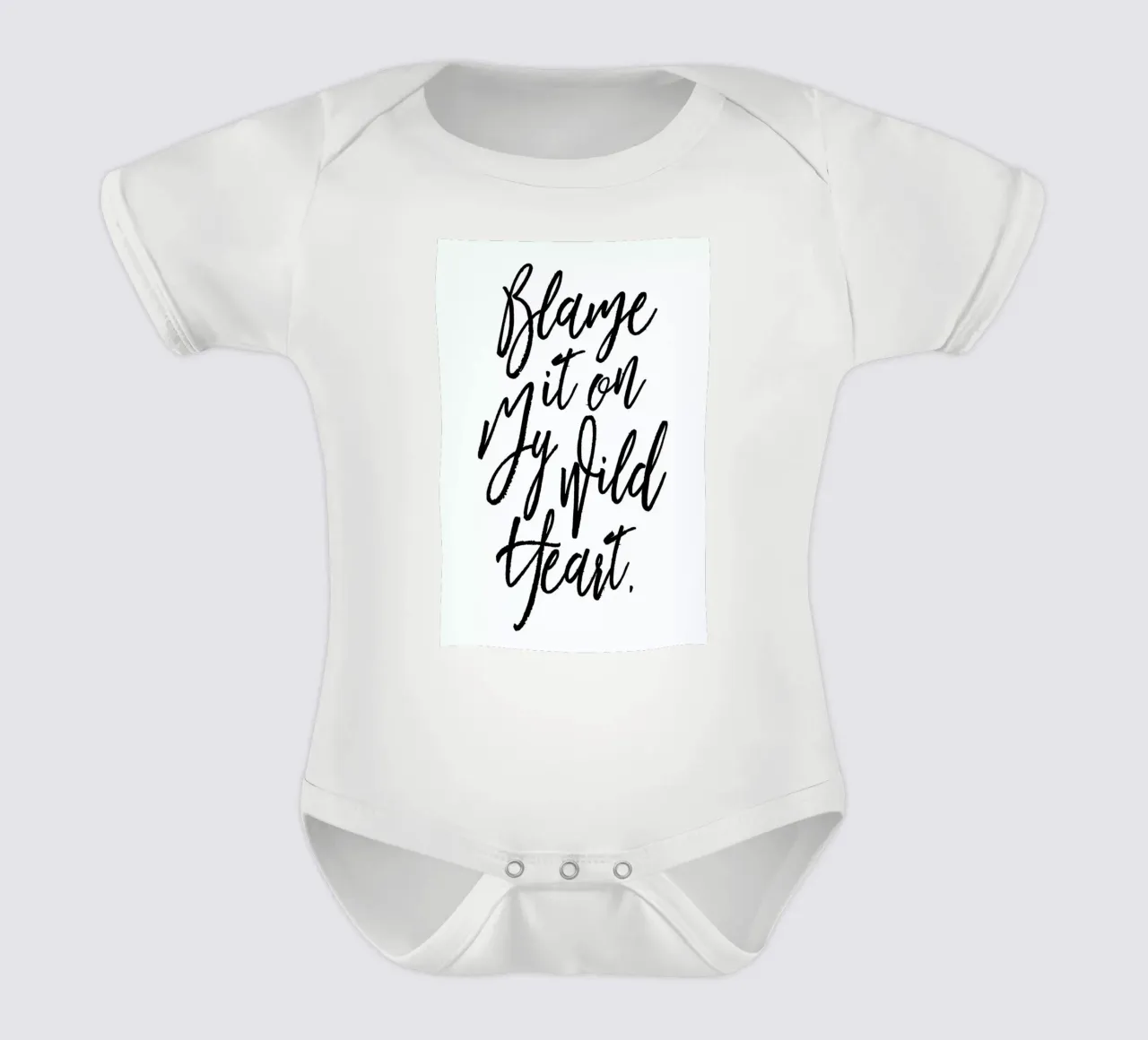 Blame It On My Wild Heart body neonato maniche corte da Honeymoon Hotel