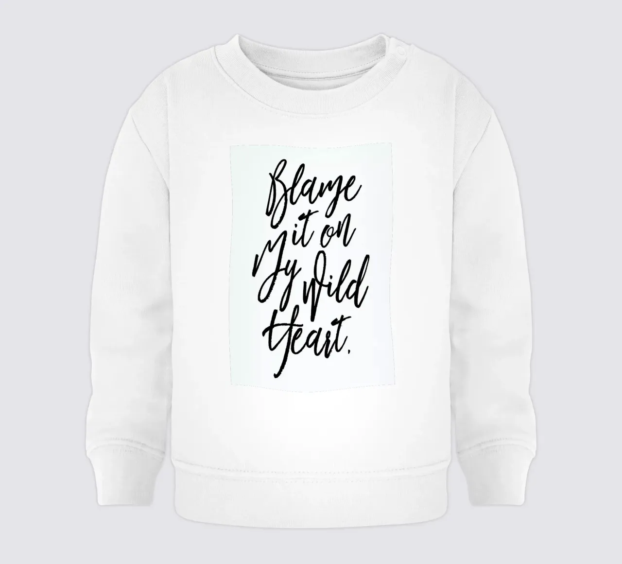 Blame It On My Wild Heart Baby Sweatshirt von Honeymoon Hotel