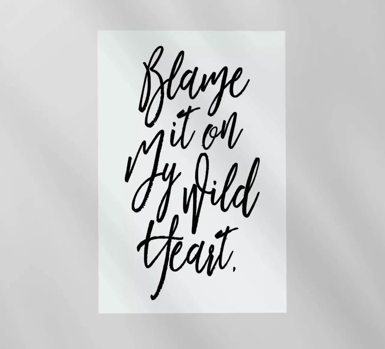 Blame It On My Wild Heart pellicola backlit da Honeymoon Hotel