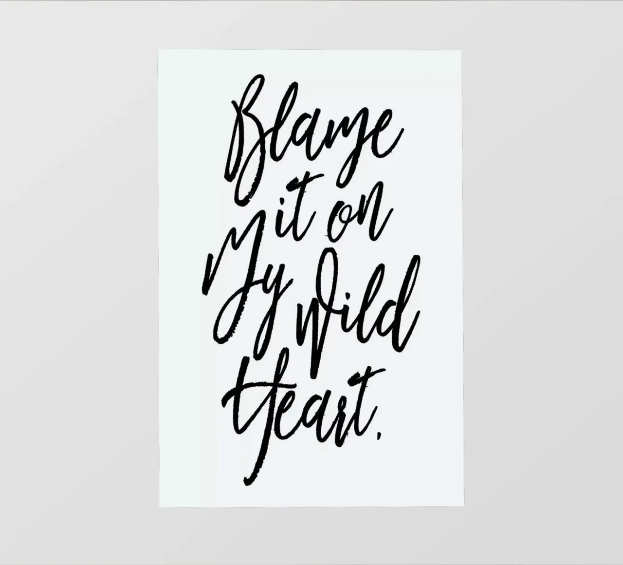 Blame It On My Wild Heart telo in pvc da Honeymoon Hotel