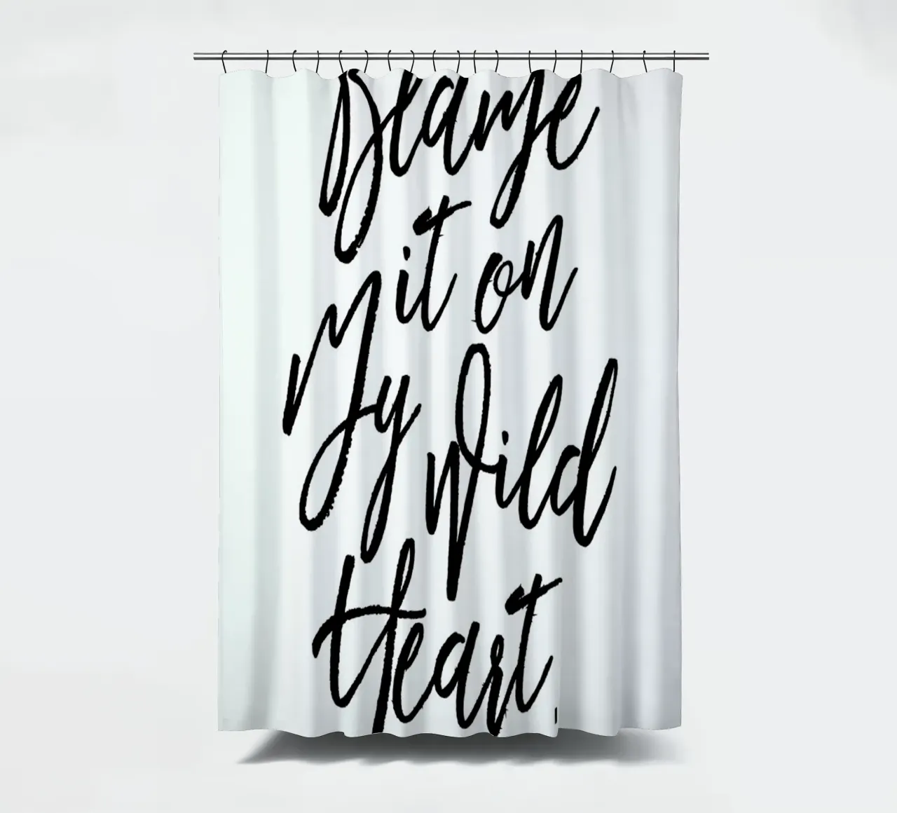 Blame It On My Wild Heart Duschvorhang von Honeymoon Hotel