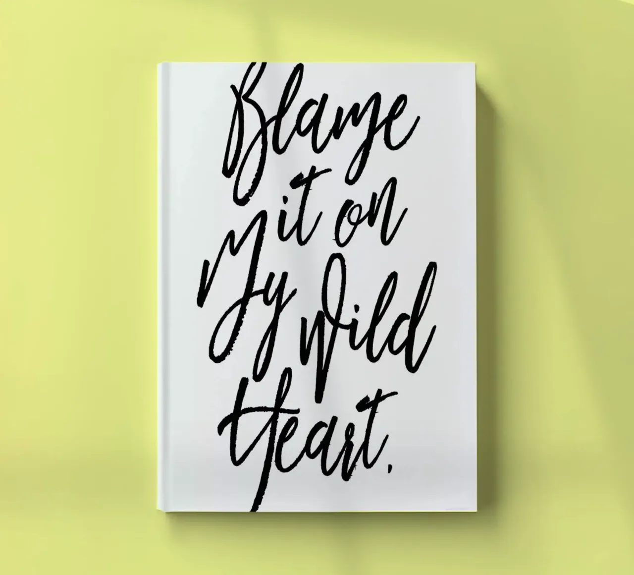 Blame It On My Wild Heart notebook by Honeymoon Hotel