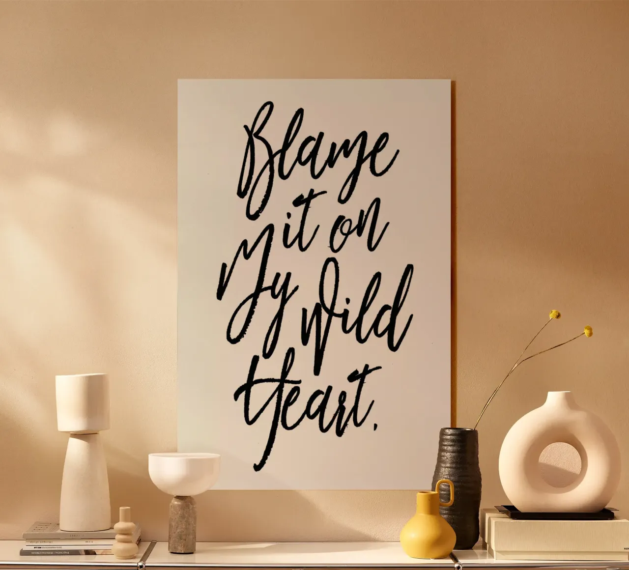 Blame It On My Wild Heart plexiglass da Honeymoon Hotel