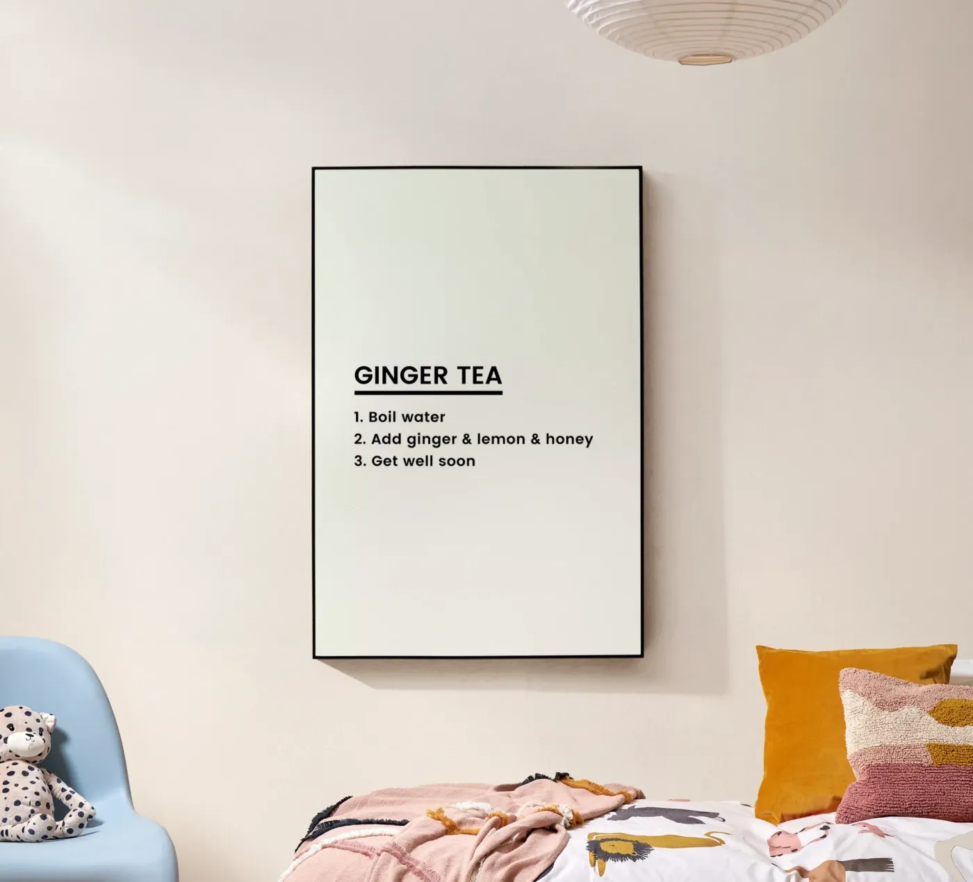 Ginger Tea Recipe acryl van Studio One