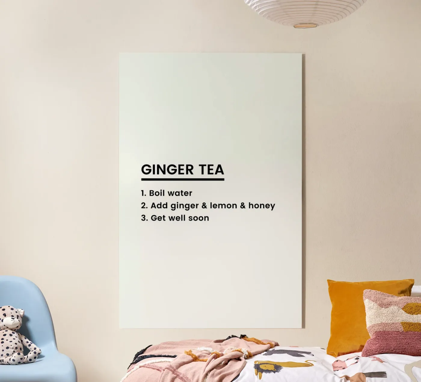 Ginger Tea Recipe acryl van Studio One