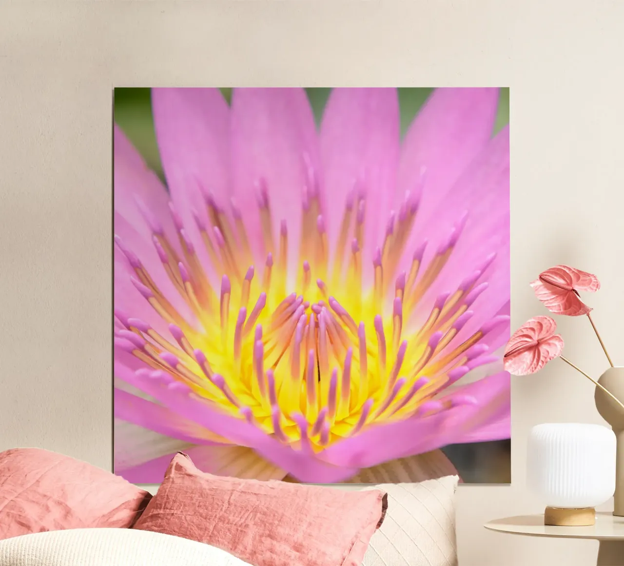 Lotus Flower no. 1 poster con telaio in plastica da adrianooliveiraphoto