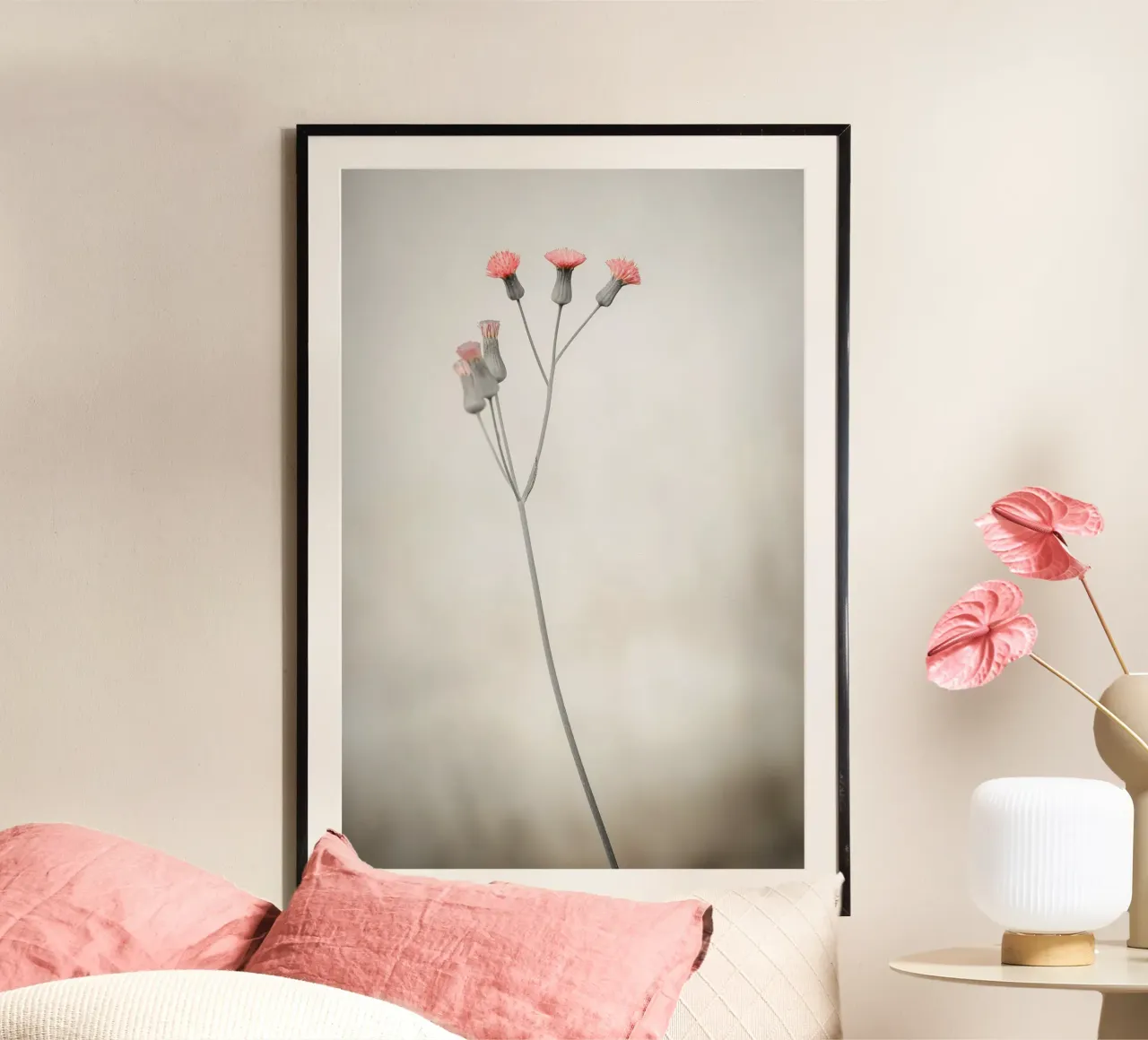 Wildflower Emilia Poster mit Kunststoffrahmen von adrianooliveiraphoto