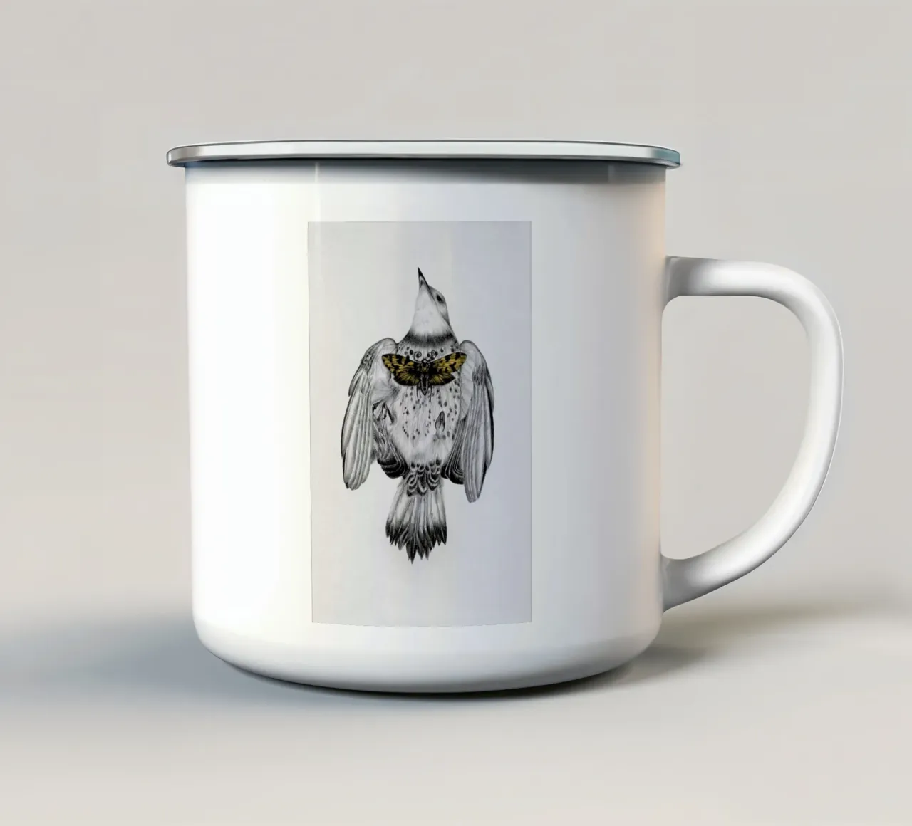 Resurrect 4 enamel mug by The White Deer