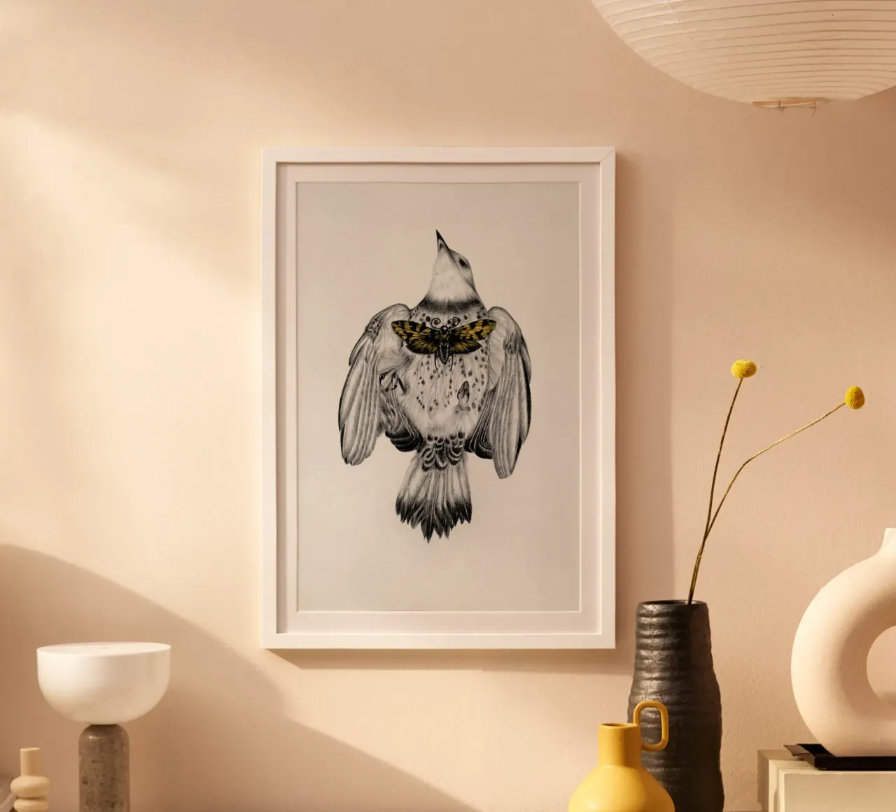 Resurrect 4 poster con telaio in legno da The White Deer