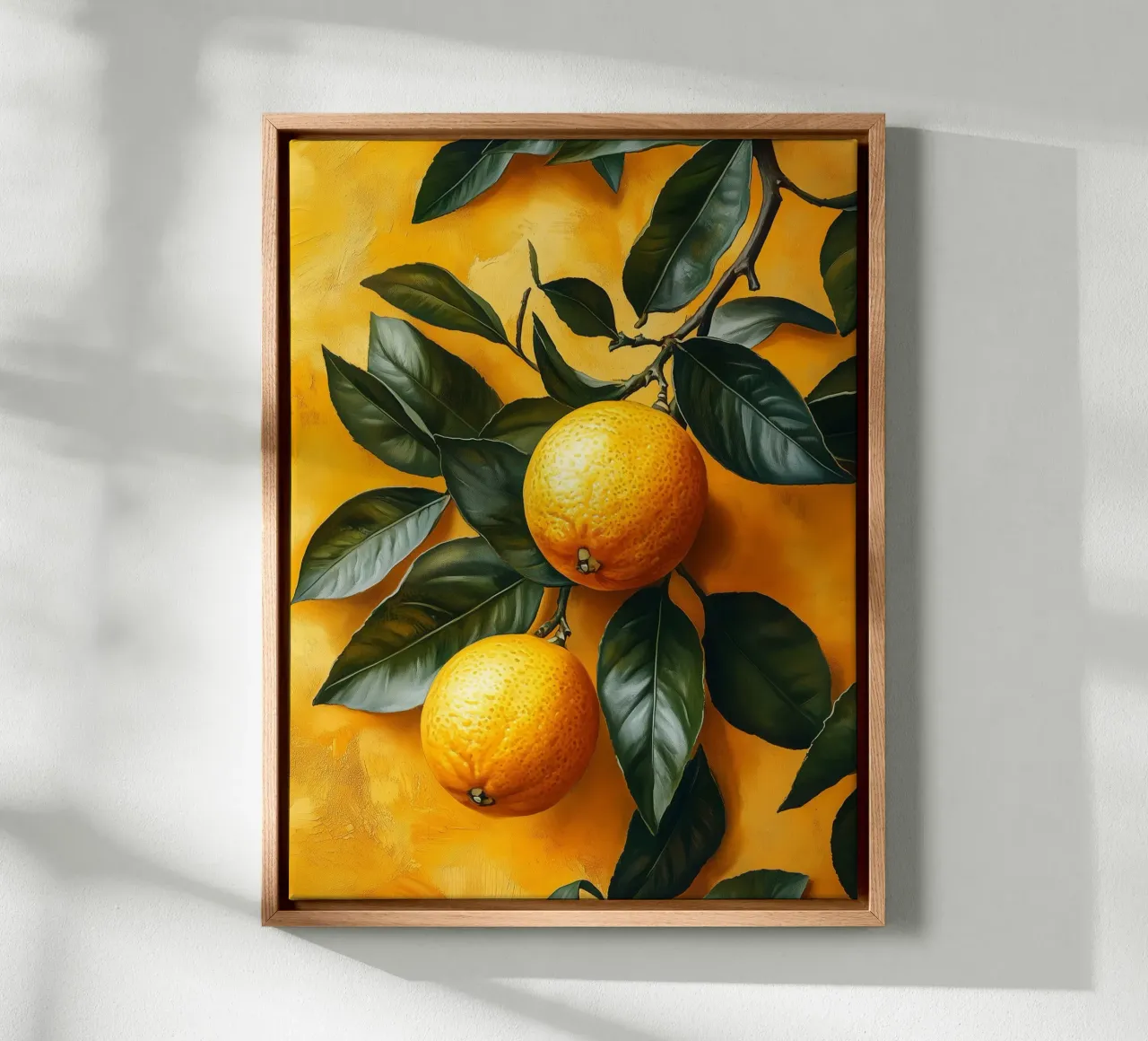 Oranges on branches canvas by Spice & Style