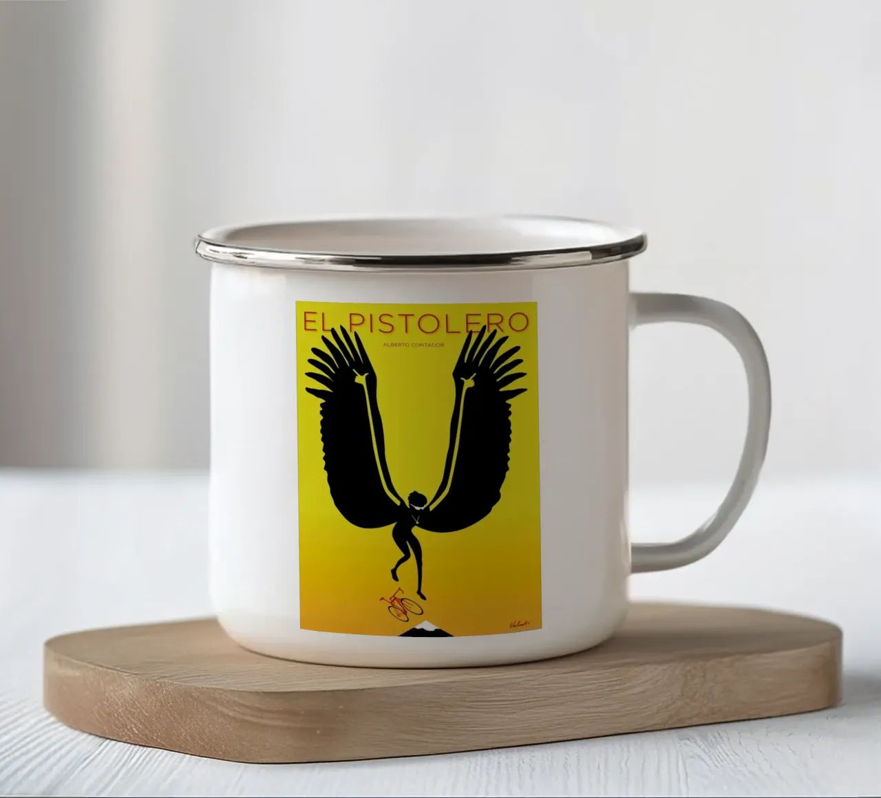 Contador tazza in smalto da Michael Valenti