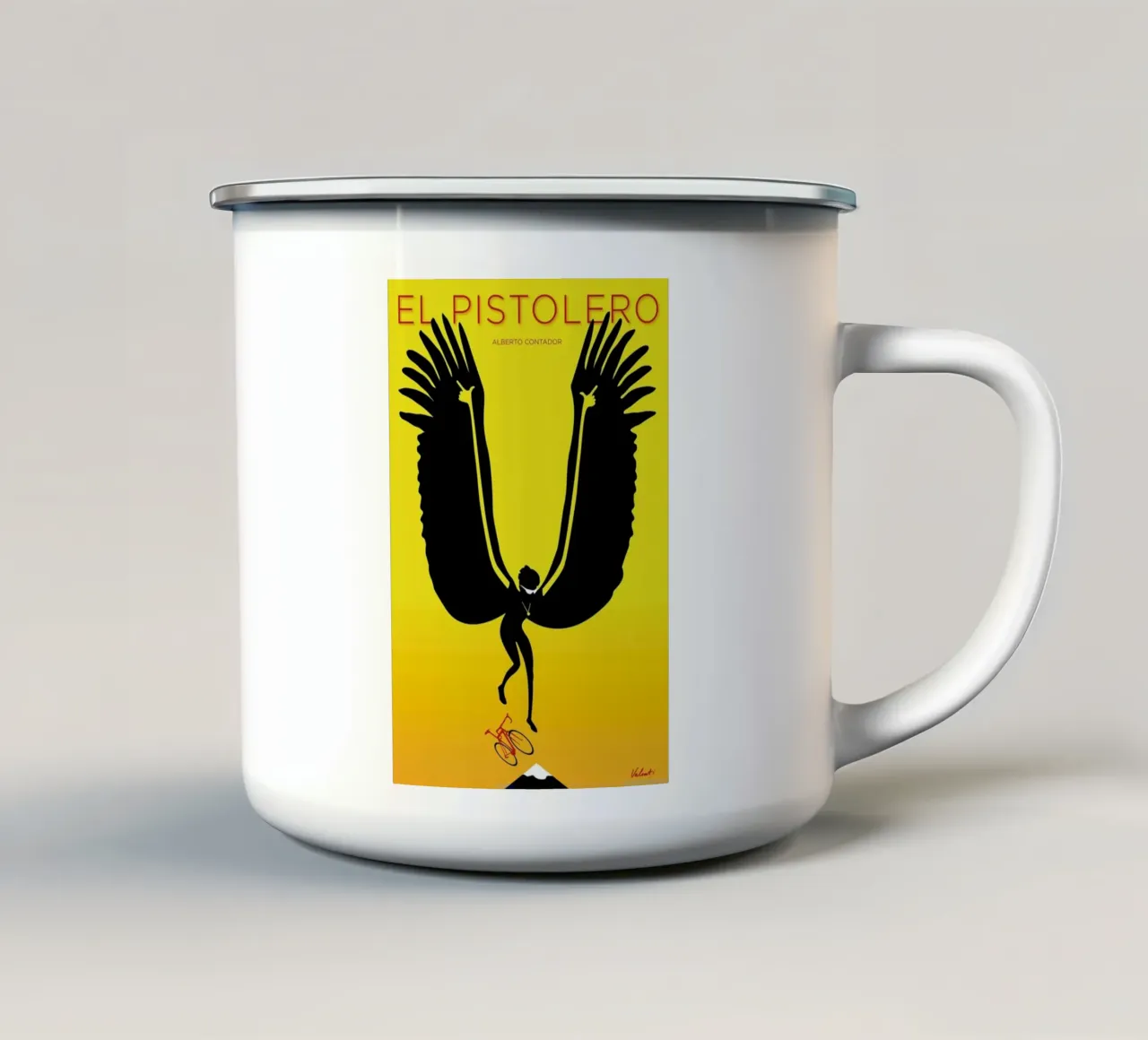 Contador tazza in smalto da Michael Valenti