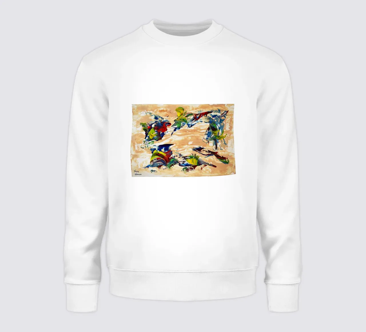 IDEAL GIFT 130 felpa da Thierry Vobmann Abstract painting