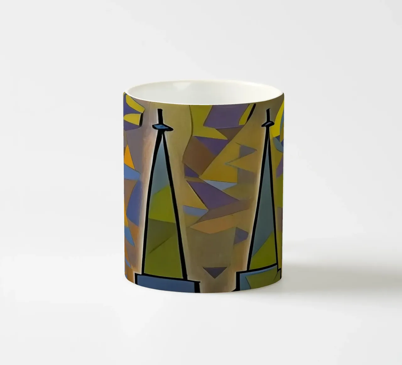 Visita guidata_Escursione_Cattedrale di Colonia_1 tazza in ceramica da Abstract Art by LK