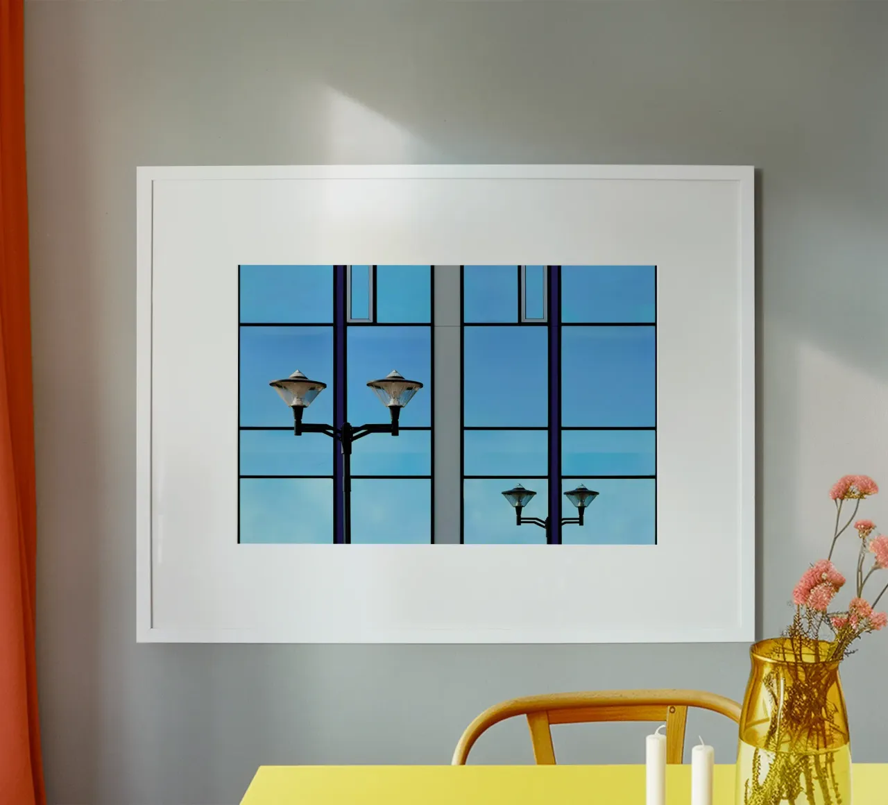 Dancing Lights - Henk Van Maastricht poster con telaio in legno da Pictufy
