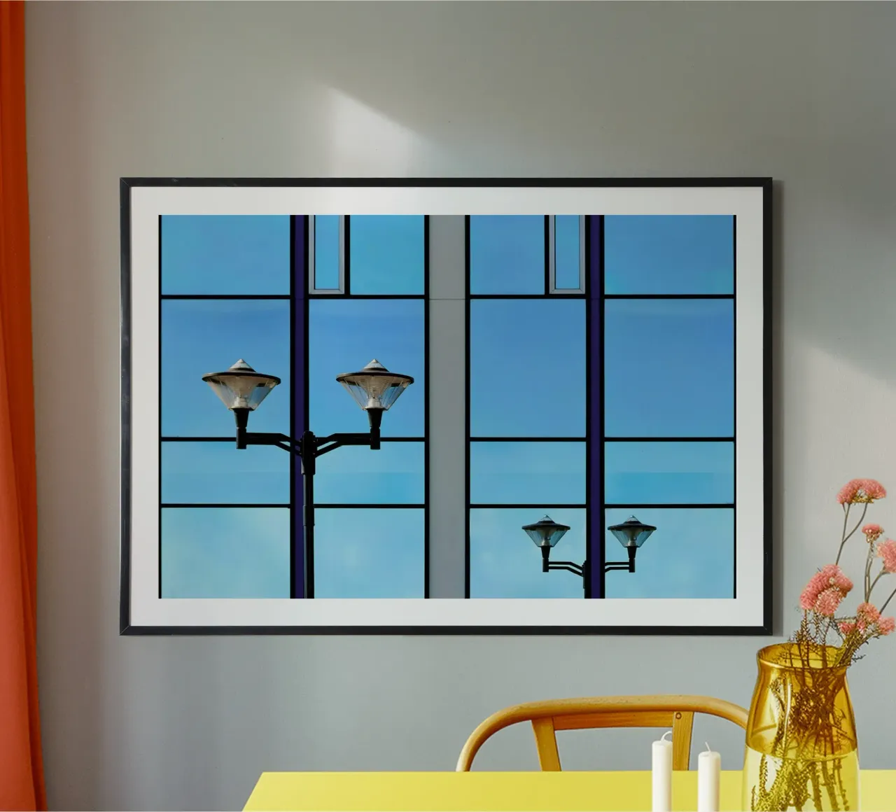 Dancing Lights - Henk Van Maastricht poster con telaio in legno da Pictufy