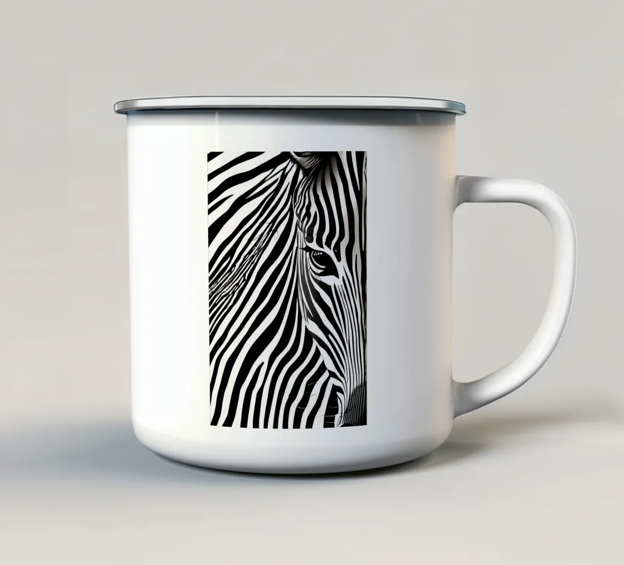 L'occhio del selvaggio tazza in smalto da DesignArt