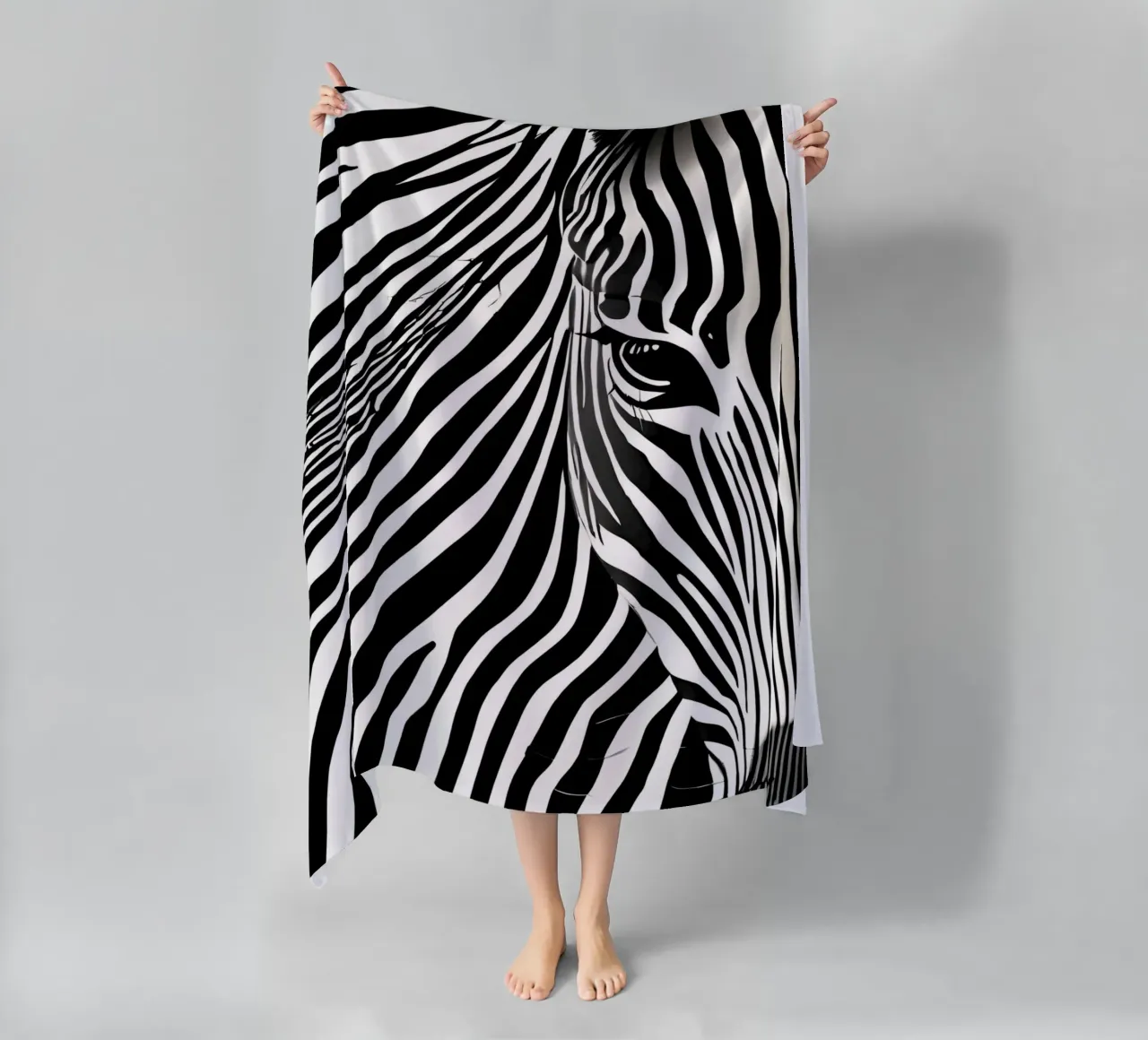 L'œil du loup serviette de plage de DesignArt