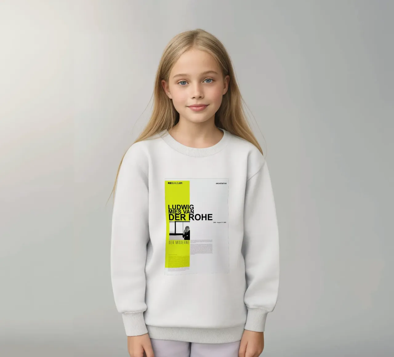Mies Van Der Rohe felpa bambino da Naxart