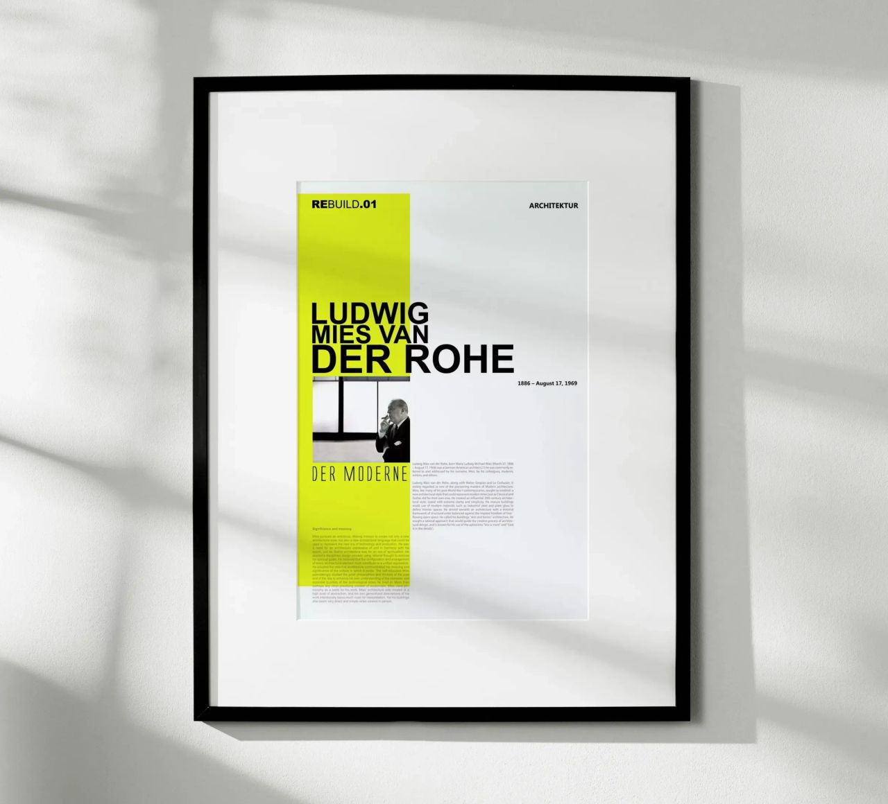 Mies Van Der Rohe Poster von Naxart