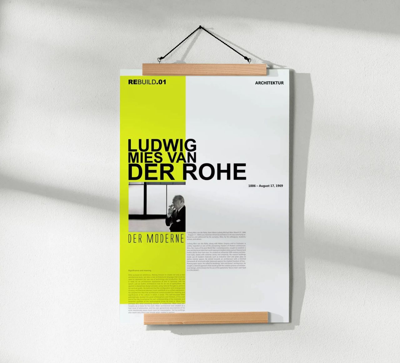 Mies Van Der Rohe Poster von Naxart