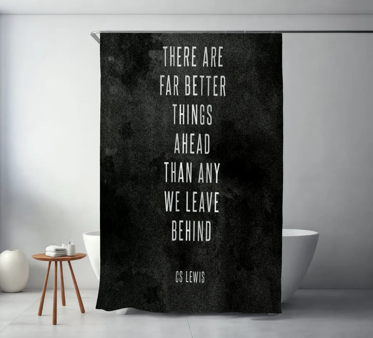 Far Better Things shower curtain by Summerchamps