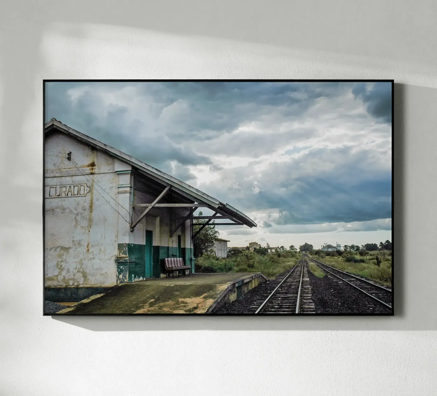 Old Train Station Acryl-Glas von adrianooliveiraphoto