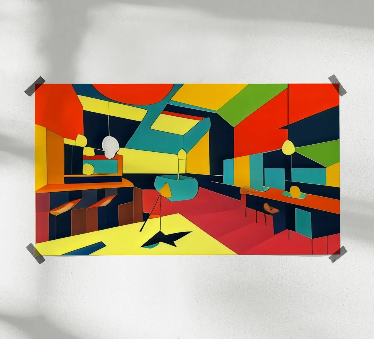 Mensa, cucina, sala comune poster da Abstract Art by LK