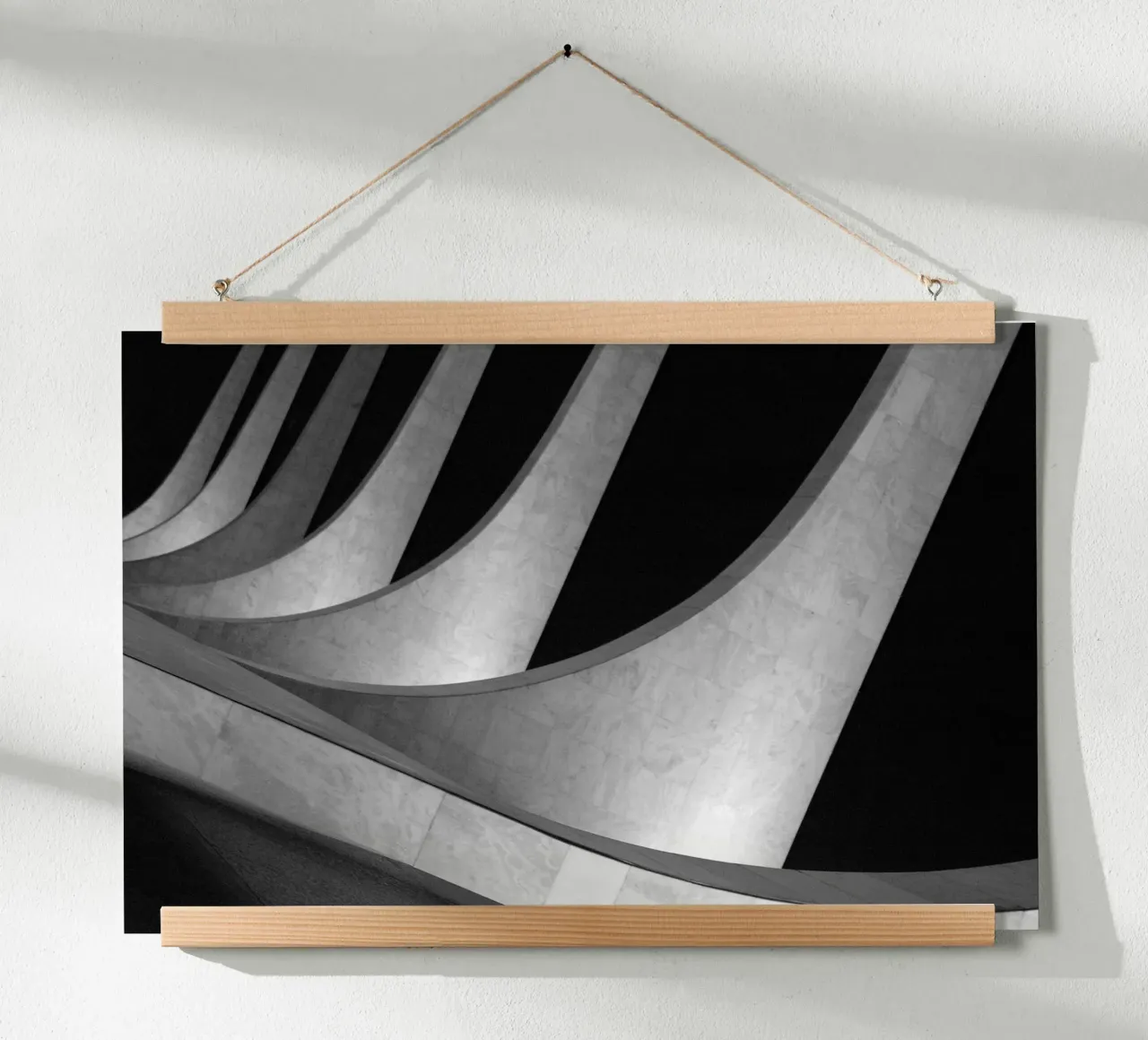Modern Architecture STF Building poster con telaio in legno da adrianooliveiraphoto