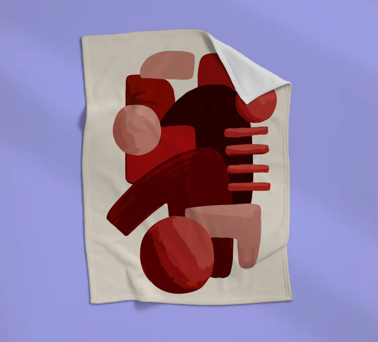Abstract geometric shapes coperta in pile da ramosashop