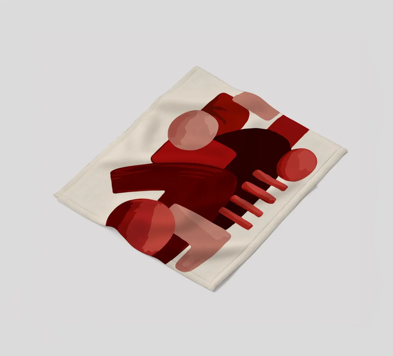 Abstract geometric shapes coperta in pile da ramosashop