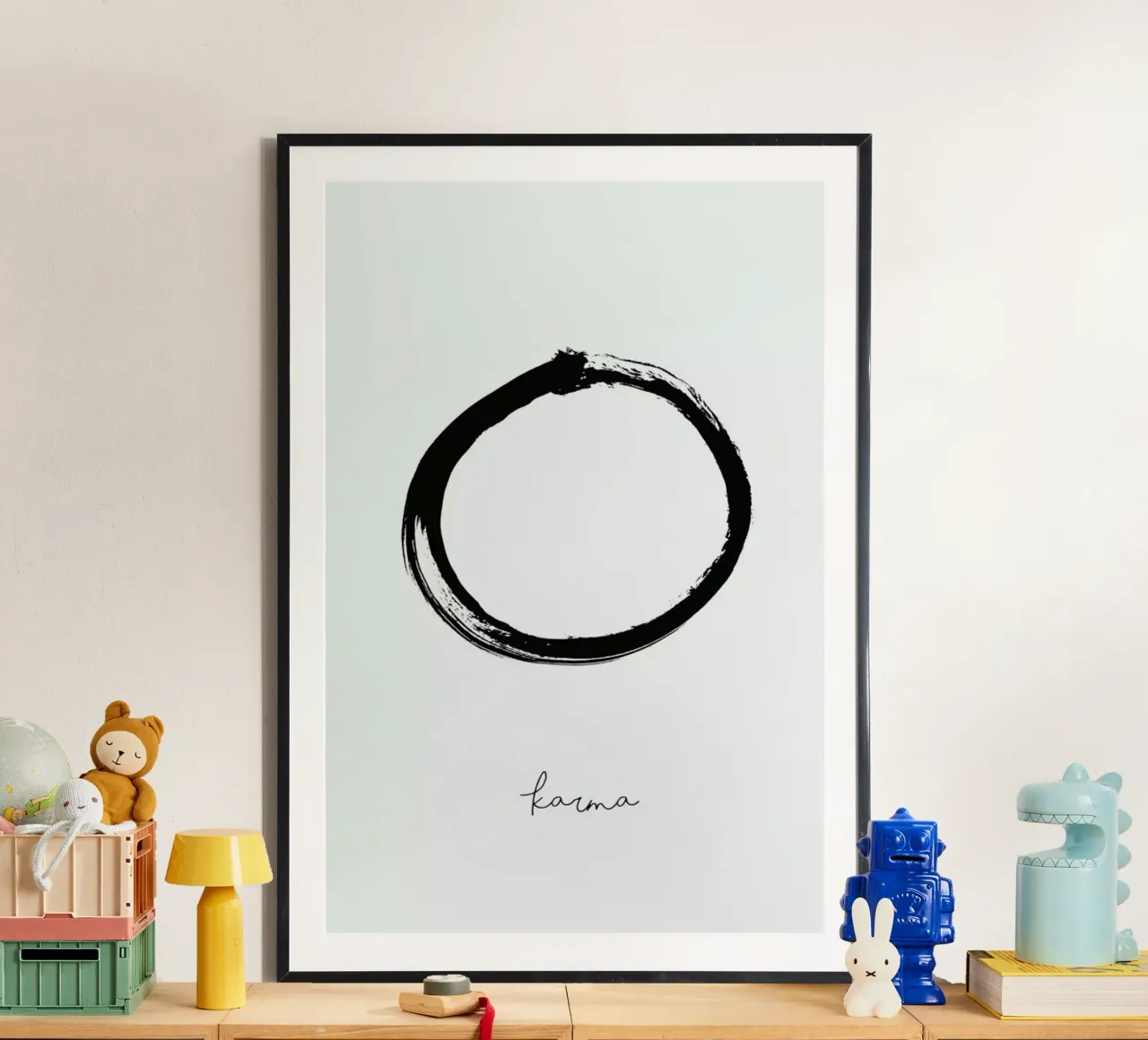 Karma poster con telaio in alluminio da Honeymoon Hotel