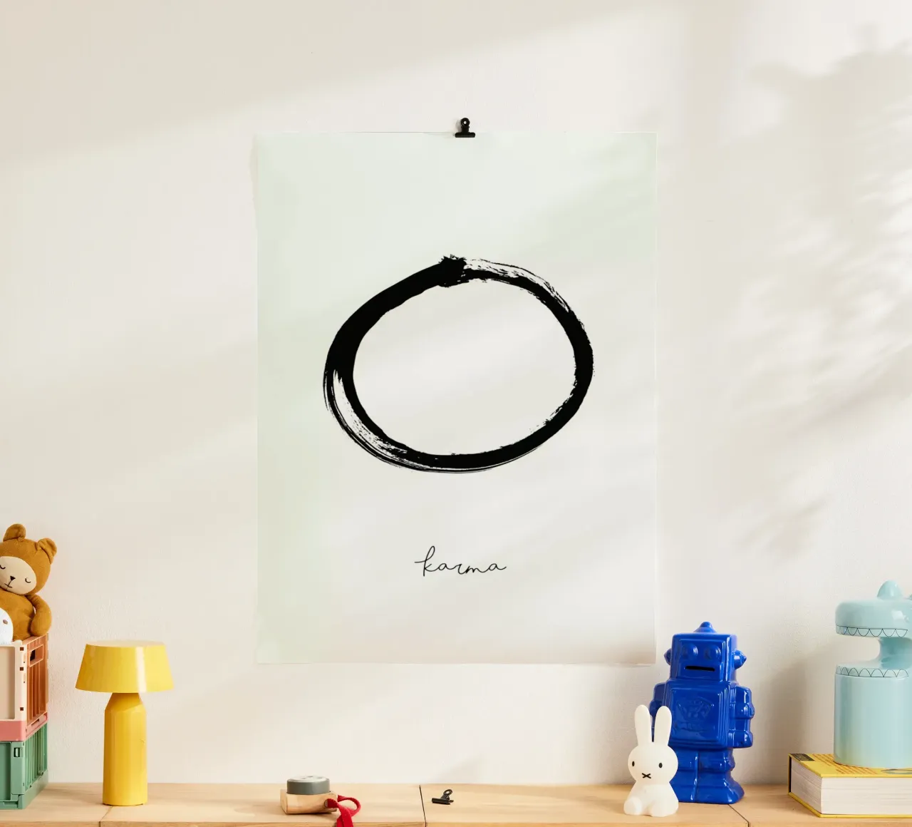 Karma poster con telaio in alluminio da Honeymoon Hotel