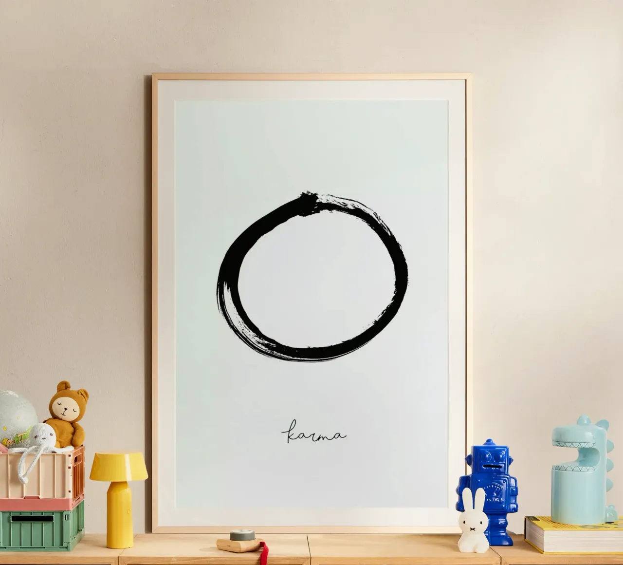 Karma poster con telaio in alluminio da Honeymoon Hotel