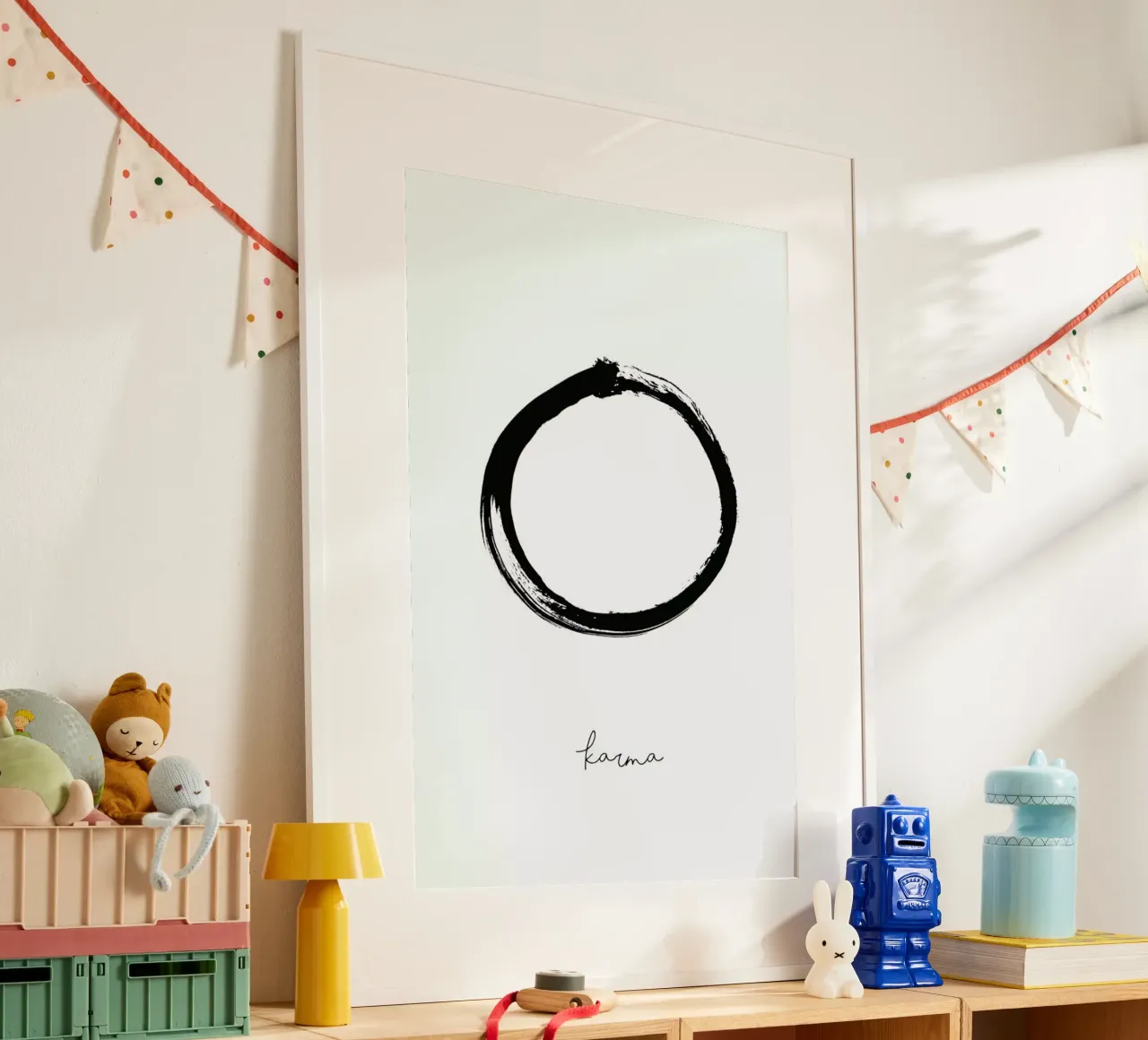Karma poster con telaio in alluminio da Honeymoon Hotel